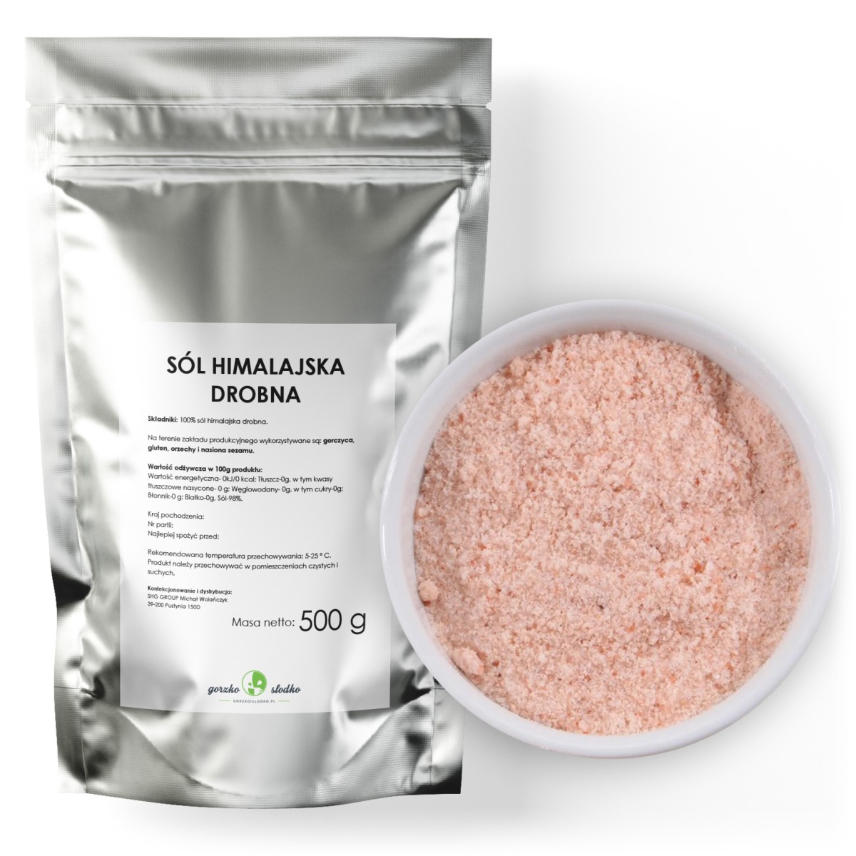 Sól himalajska różowa drobna